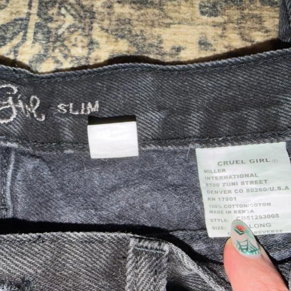 Cruel Girl Black Bootcut Western Jeans Size 9 Long